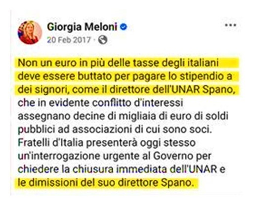 Gli elettori di centrodestra sono furiosi per le incoerenze del governo Meloni